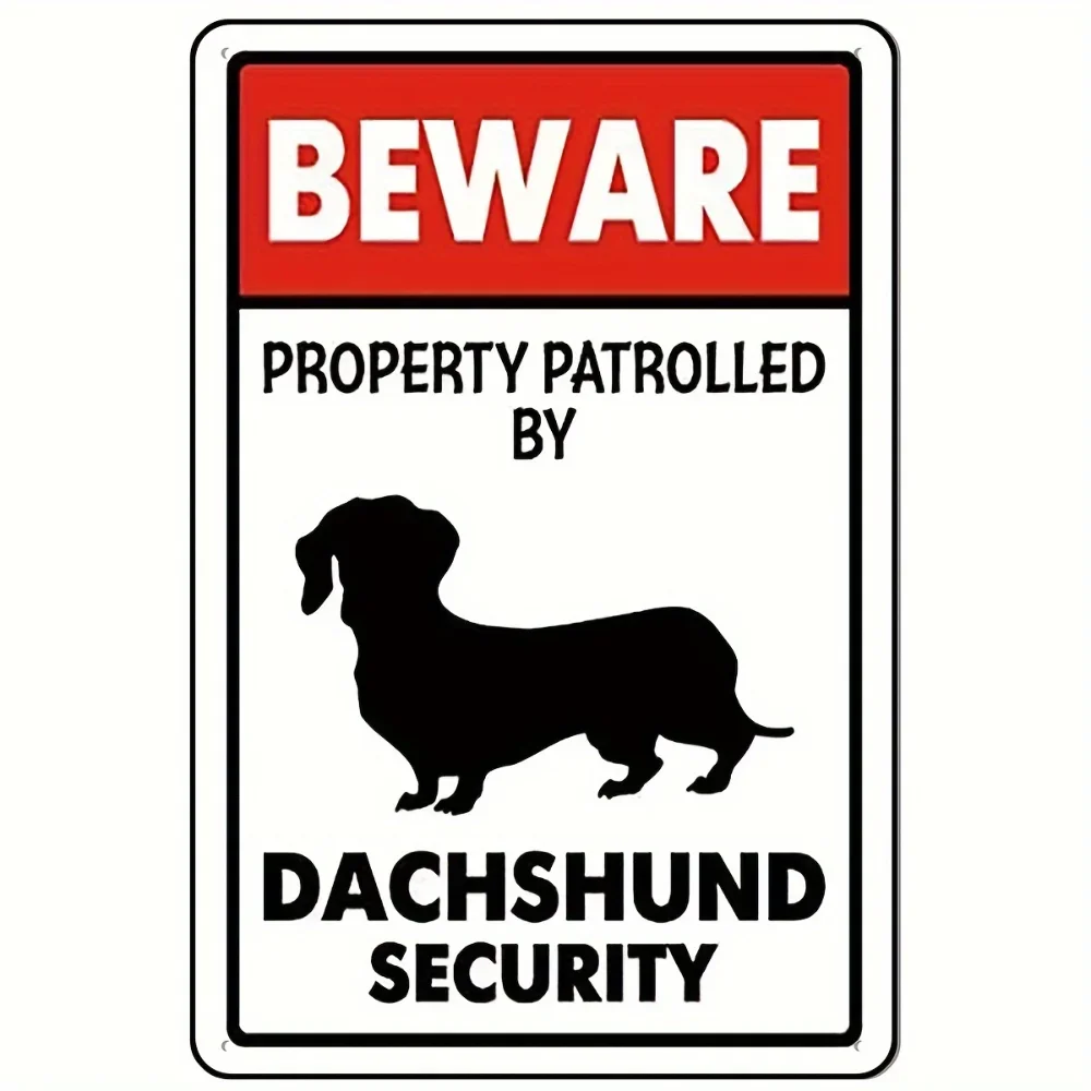 Beware Dachshund Security Tin  - Home Security Bars incelemesi ve fiyatı
