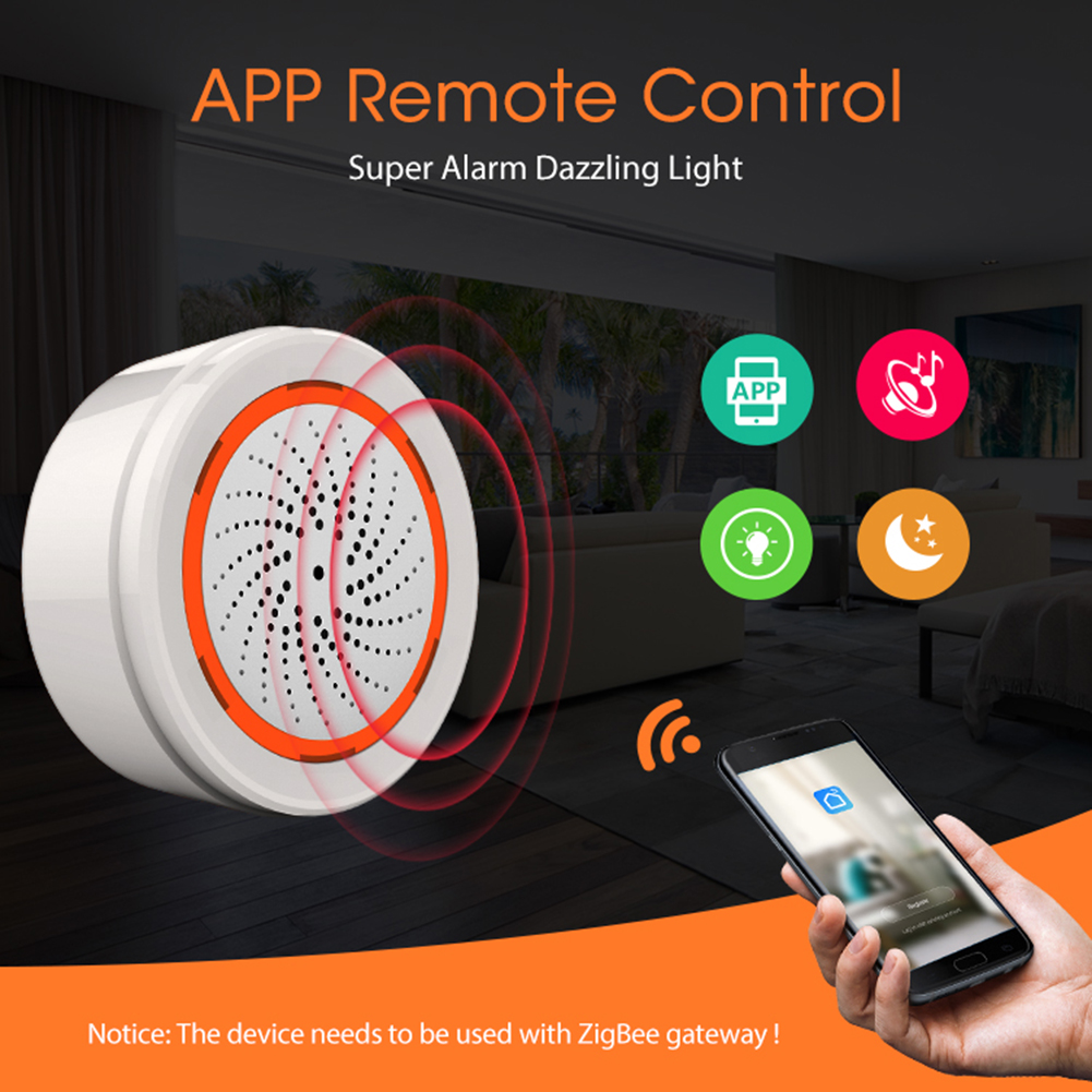 Tuya Zigbee Sound Light Sensor - Home Security Siren incelemesi ve fiyatı