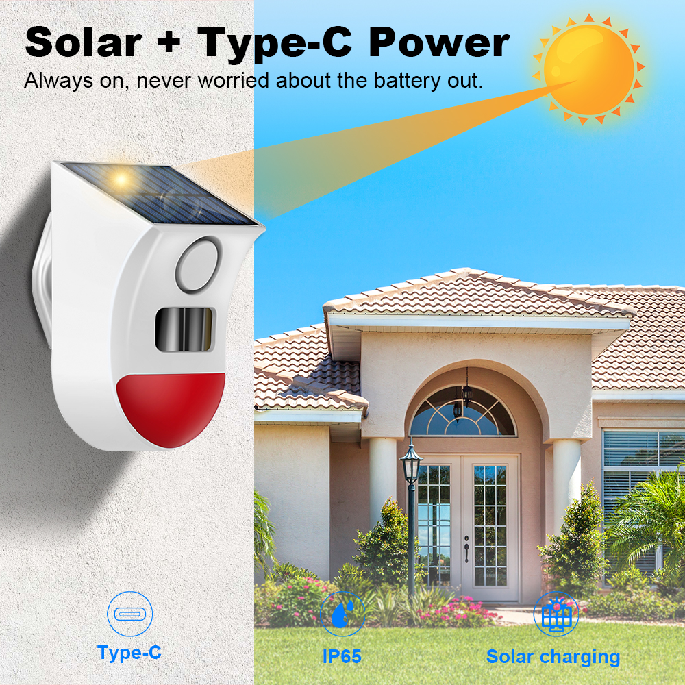 Tuya Zigbee Solar Siren Alarm  - Home Security Siren incelemesi ve fiyatı
