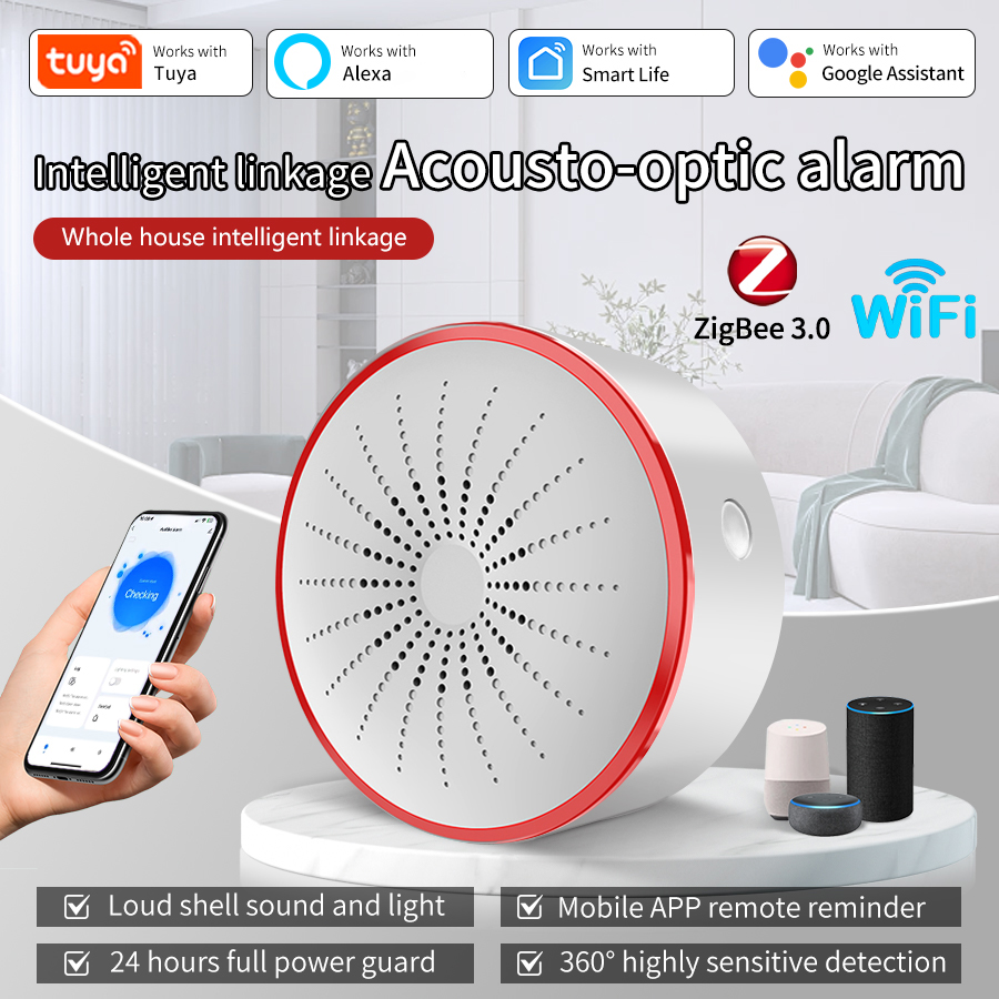 Tuya WiFi ZigBee Smart Alarm S - Home Security Siren incelemesi ve fiyatı
