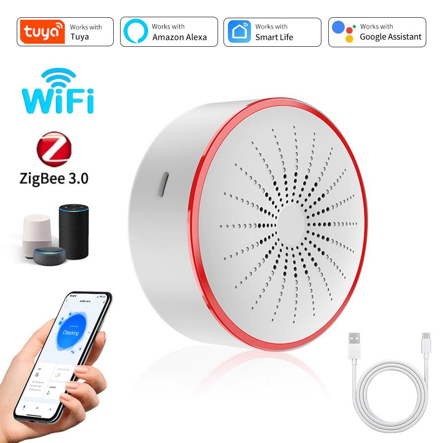 Tuya ZigBee Smart Siren 85DB W - Home Security Siren incelemesi ve fiyatı