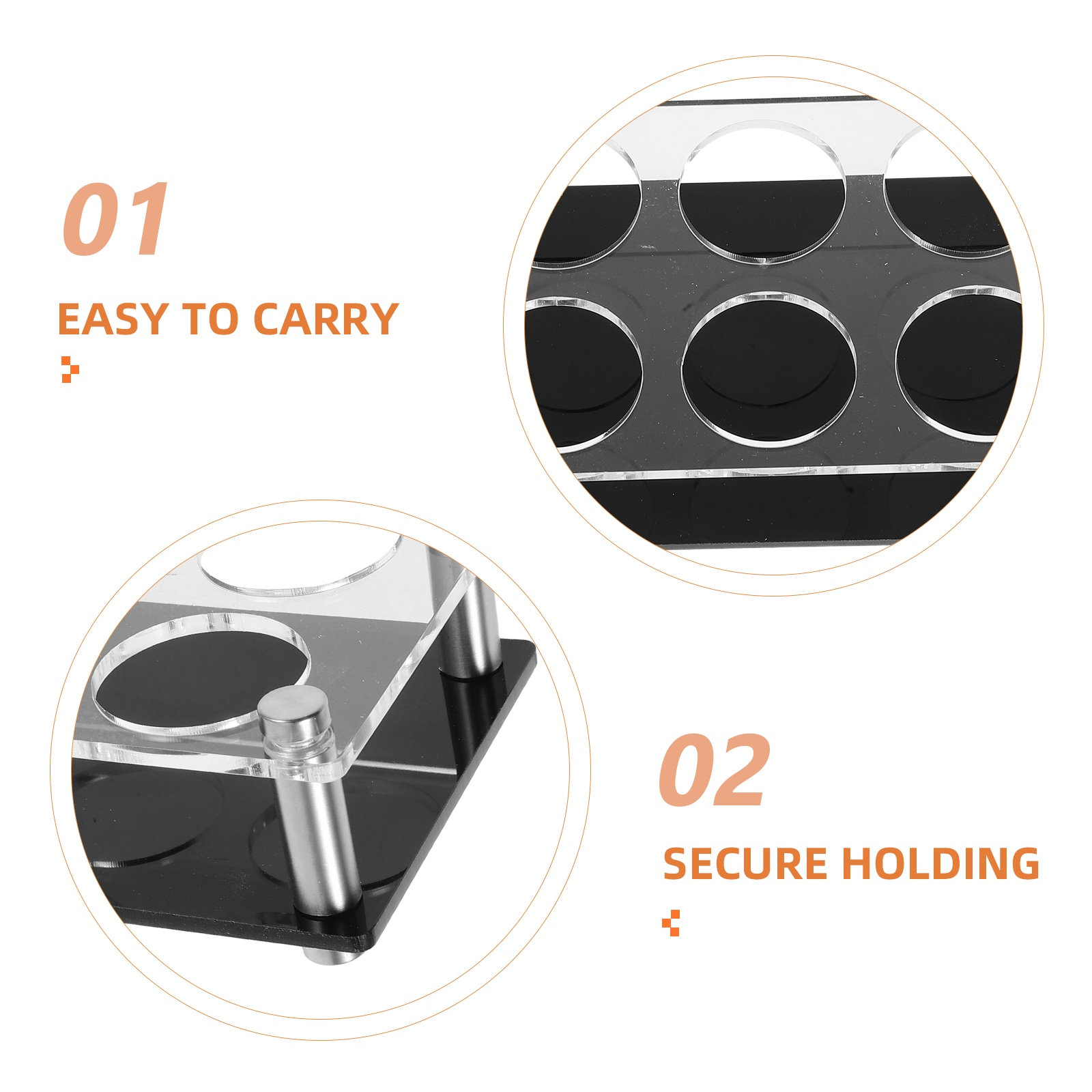 6 Holes Transparent Acrylic Sh - Home Security Bars incelemesi ve fiyatı