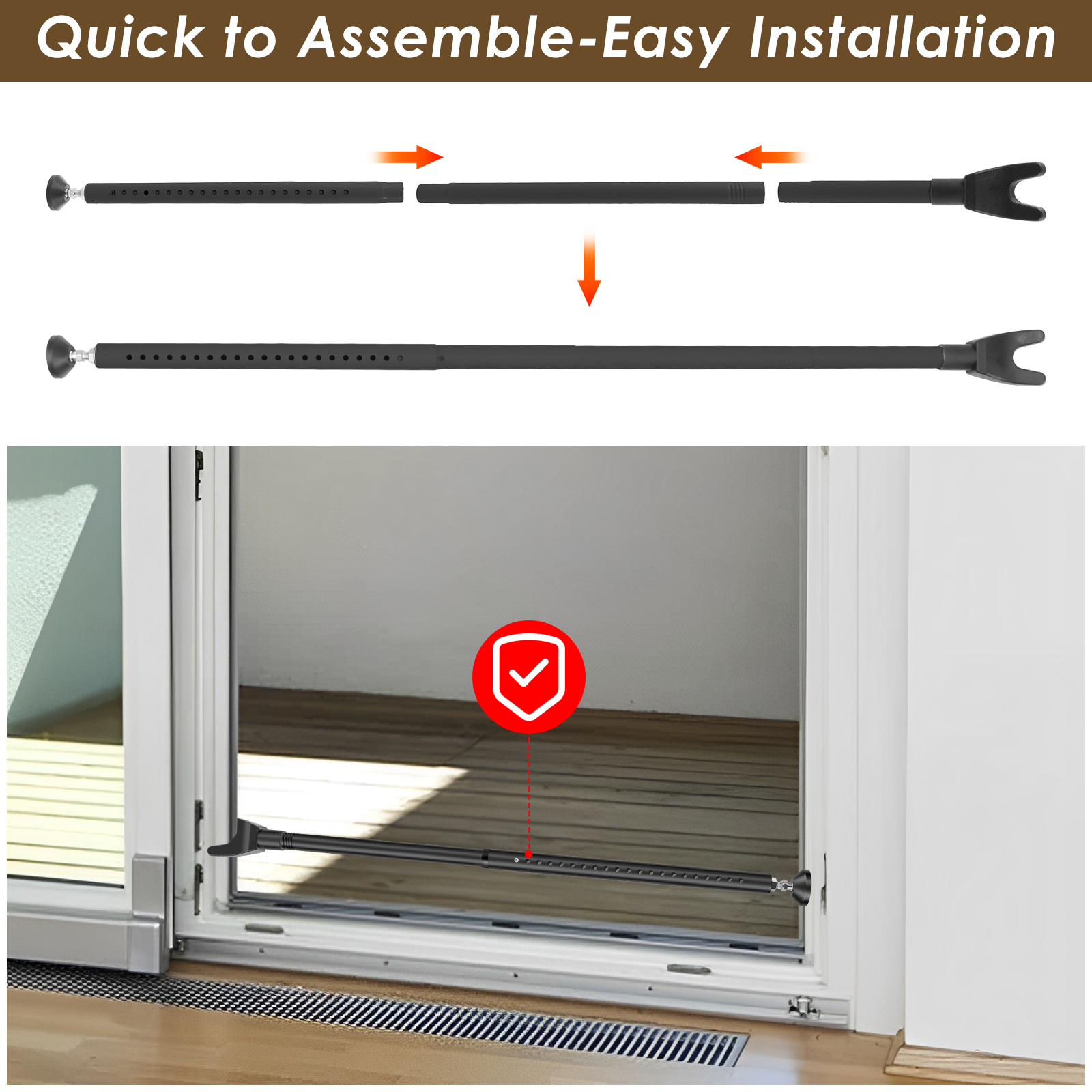 Sliding Door Lock Bar 44-55 In - Home Security Bars incelemesi ve fiyatı