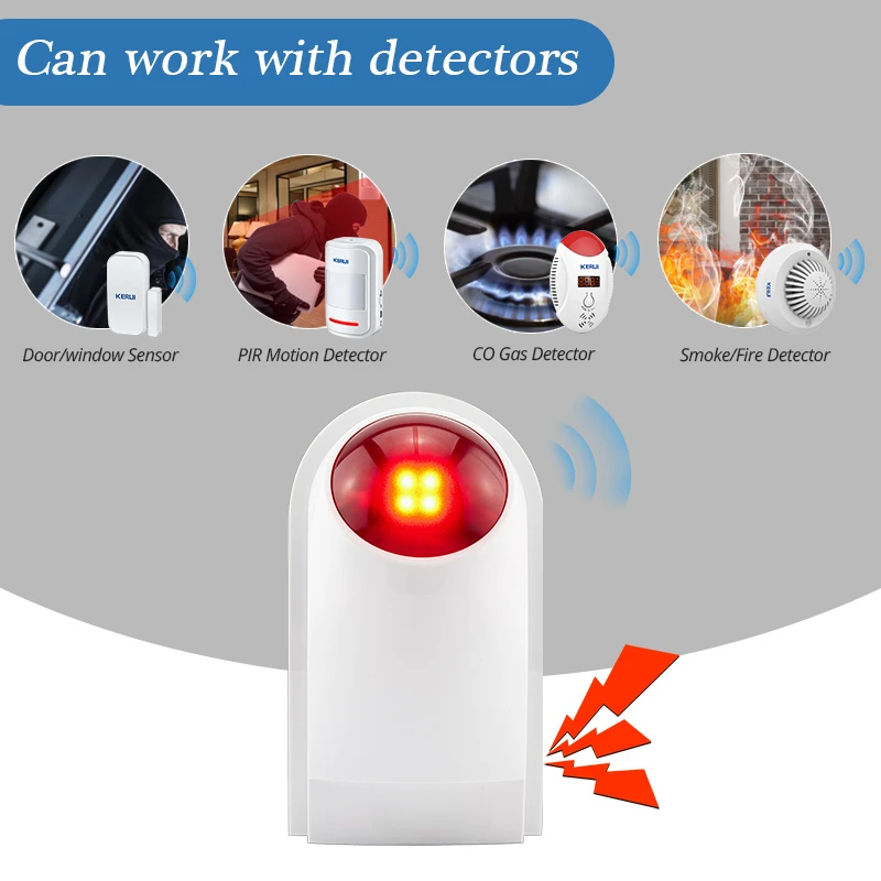 Flash Alarm Wireless Outdoor S - Home Security Siren incelemesi ve fiyatı