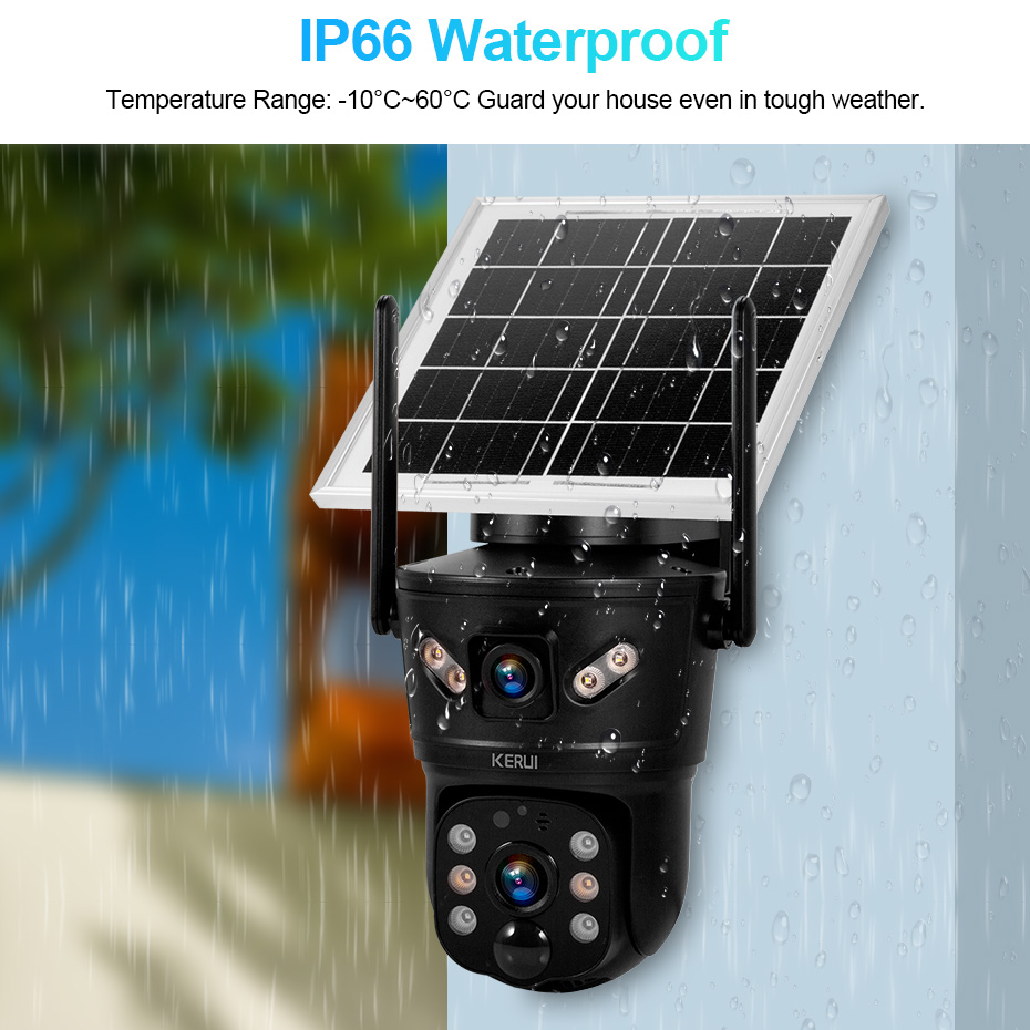 KERUI Outdoor 6MP Solar Camera - Home Security Services incelemesi ve fiyatı