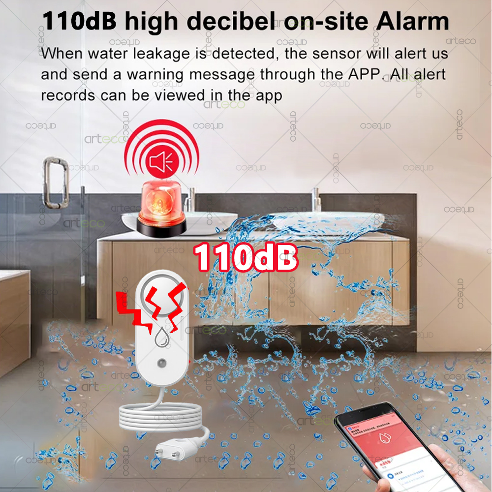 Zigbee Water Leakage Sensor Fl - Home Security Siren incelemesi ve fiyatı