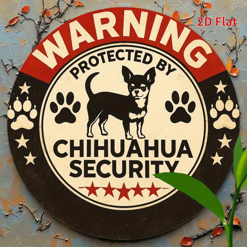 Warning Protected By Chihuahua - Home Security Bars incelemesi ve fiyatı