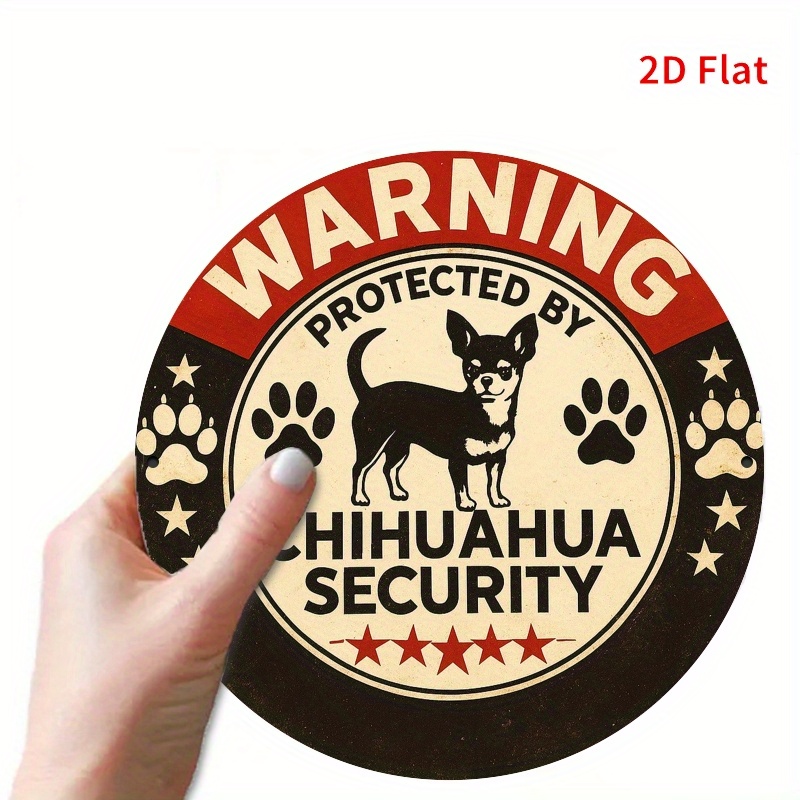 Warning Protected By Chihuahua - Home Security Bars incelemesi ve fiyatı