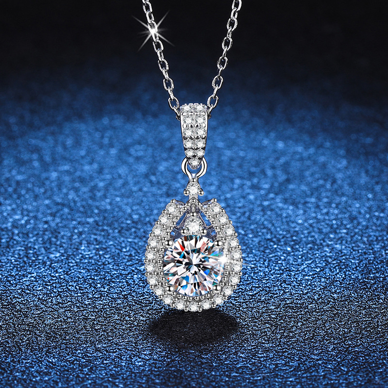 Moissanite Water Drop Pendant  - Home Security Companies incelemesi ve fiyatı