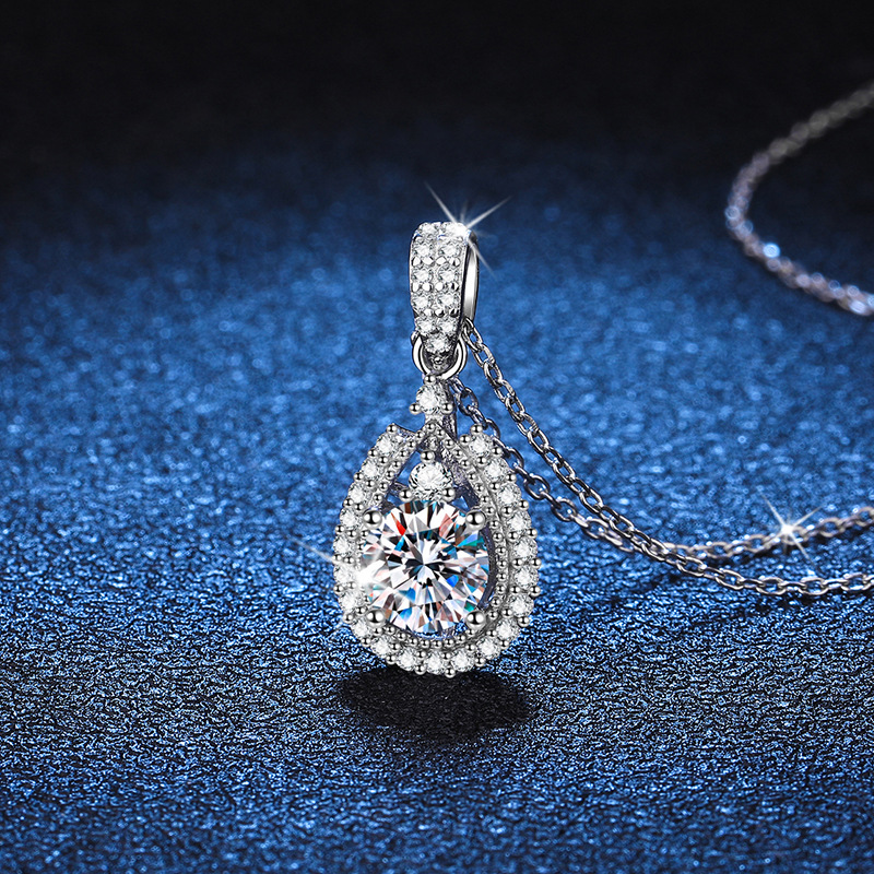 Moissanite Water Drop Pendant  - Home Security Companies incelemesi ve fiyatı