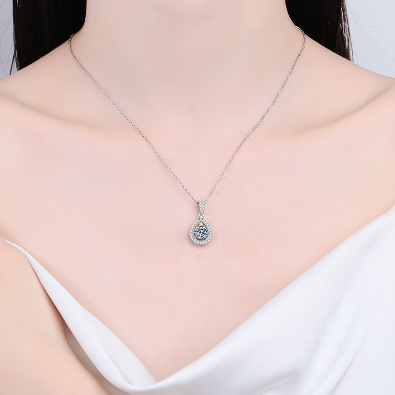 Moissanite Water Drop Pendant  - Home Security Companies incelemesi ve fiyatı