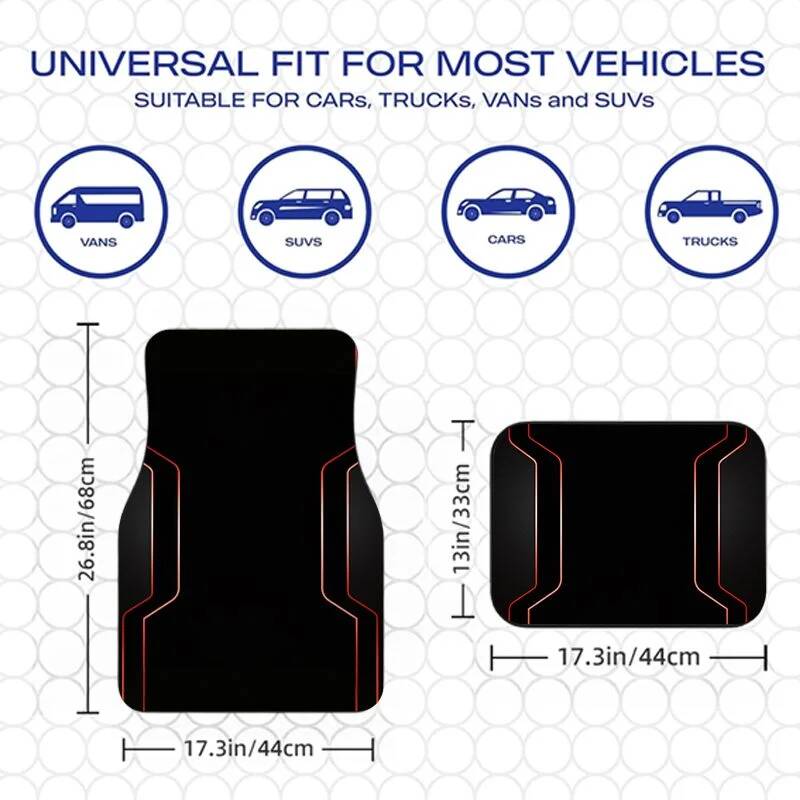 4Pcs Universal Car Floor Mats  - Home Security Companies incelemesi ve fiyatı